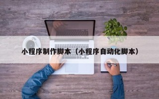 玉林小程序制作脚本（小程序自动化脚本）